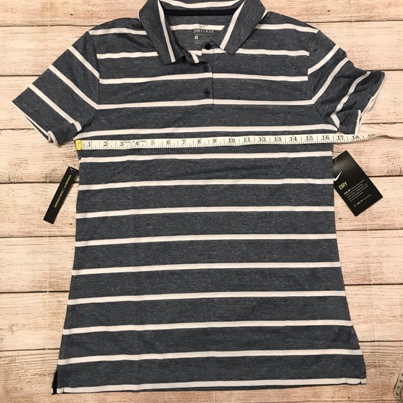 NWT Women’s Nike Dri-Fit Striped Polo Size S - Picture 3 of 8